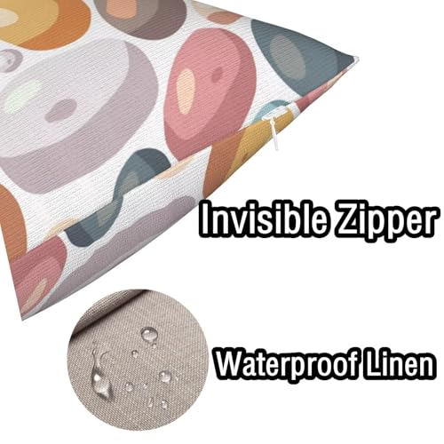 Housse coussin 50x80 cm imperméable lot de 2 rectangle jardin - 4