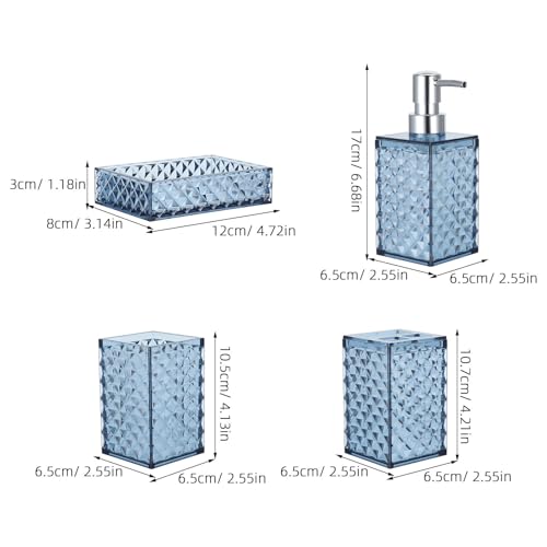 Juego de baño PRETYZOOM estilo bohemio para decorar encimeras y organizar aseos pequeños 3
