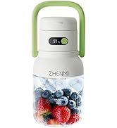ZHENMI Portable Blender, Personal Blender for Smoothies &amp; Shakes, Cordless, 33oz BPA-Free Vessel,...