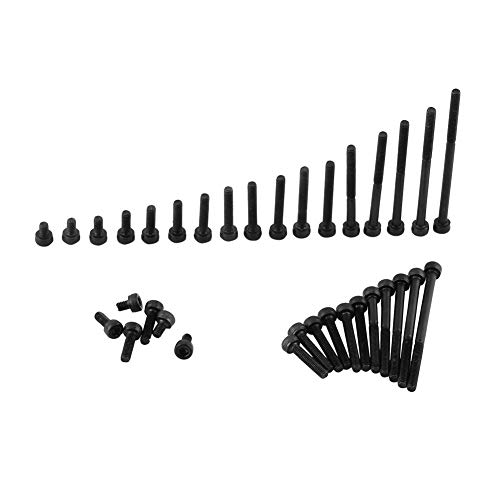 Metric Hex Socket Cap Head Screw Black 12.9 Grade Alloy Carbon Steel DIN912 4-50mm Full Thread Plain Finish Set (M3×12mm-50Pcs) - Image 3