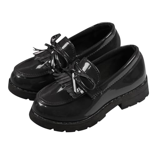 IWIHMIV Toddler Girl Mary Jane Dress Shoes Slip On Ballet Flat for Girl Party School Bowknot Shoes2