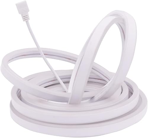 Miniatura 9 de Xunata Tira de neón LED RGB, DC12V SMD3535 96LEDsm Tira de luz de neón multicolor, tubo de neón LED flexible impermeable con control remoto de 44