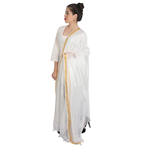 Duppata Kameez Formal Shalwar Latest Duppata Wedding White2