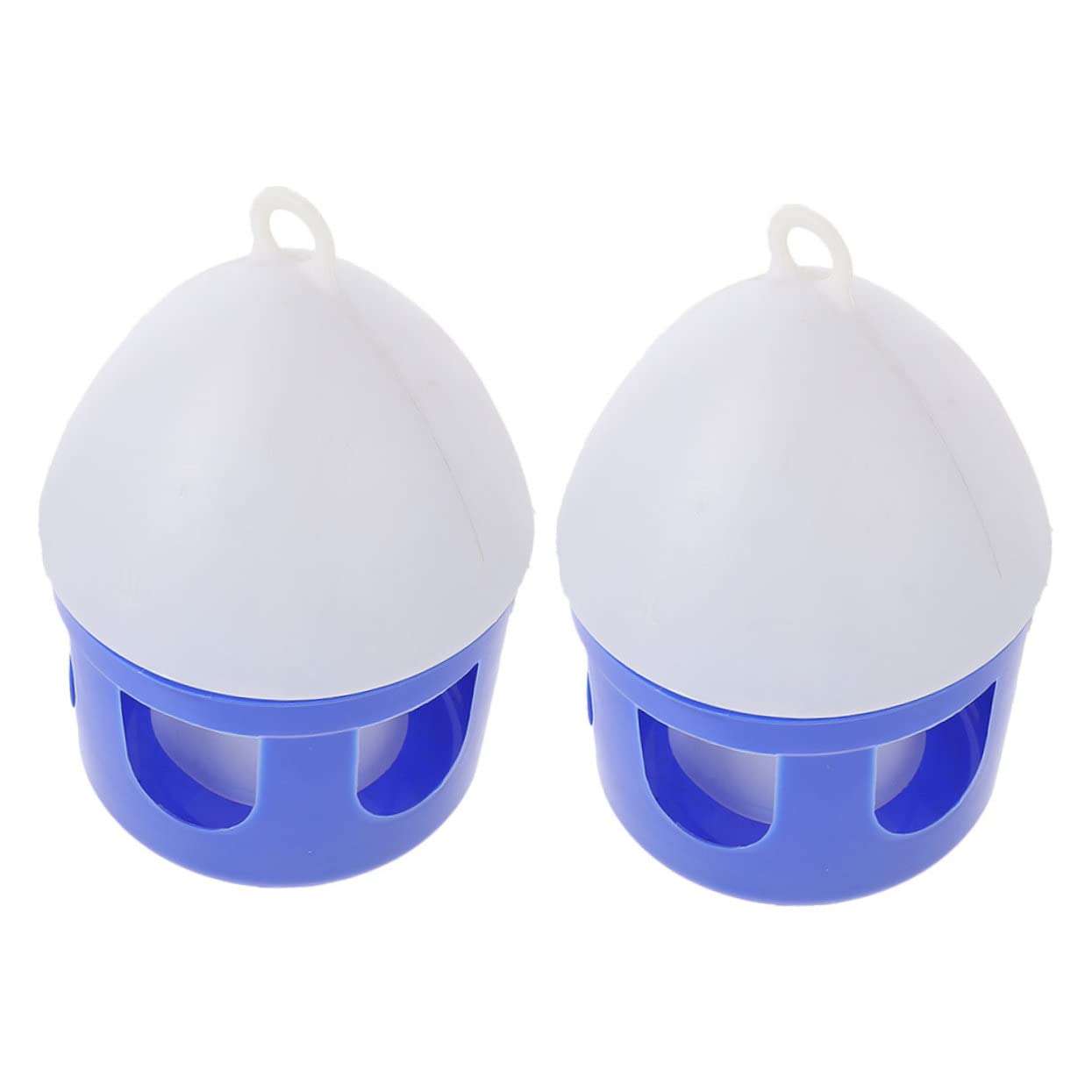 Abreuvoir Portable pour Pigeons 2 Pièces 2l en PVC | Démontable et Réutilisable, Nettoyage Facile, Lot de 2, pour Grive et Oiseau