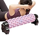 Schaumstoff-Massagerolle – Stretching mit tiefer Rolle für Muskeln mit | Faszienrolle mit Unterstützung, für Home Gym Yoga Pilates Fitness Training und Erholung nach dem Sport