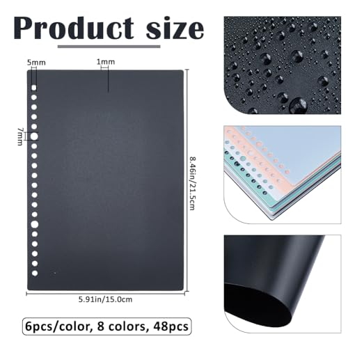 Intercalaires durable format A5 en plastique de protection pour classeurs - 2