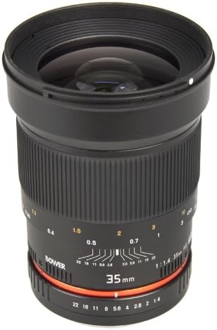 Bower SLY3514N Ultra Fast Wide-Angle 35mm f/1.4 Lens for Nikon