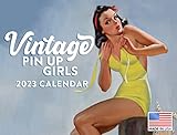 Vintage Pin Up Girl Calendar 2023 Monthly Wall Hanging Calendars Sexy Retro Burlesque Pinup Large...