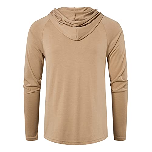 SIR7 Men's Gym Workout Active Long Sleeve Pullover Lightweight Hoodie Casual Hooded Sweatshirts