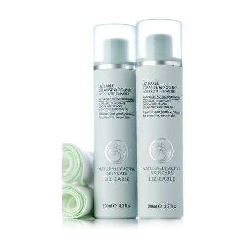 Liz Earle Cleanse & Polish Duo 2 x 100ml plus 2 muslin cloths Amazon