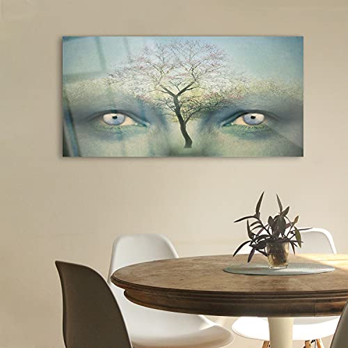 Tableau Acrylique 100x50cm Anti-Reflets Human Eye Solution Murs Vides Salon Moderne - 3