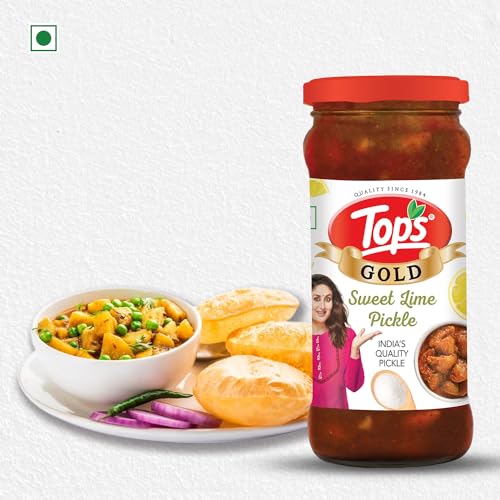 Image of TOPS Pickle Sweet Lime - 400 gm Glass Bottle |Infused with aromatic spices for a mouth watering taste.