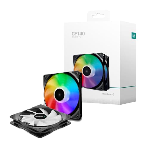 Image of DEEPCOOL CF140 2 in 1 | MB Controlled 140 mm A-RGB LED Case Fan /Cooler - DP-FA-RGB-CF140-2