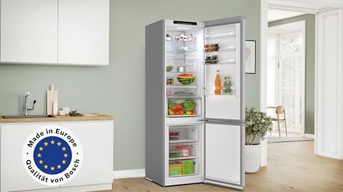 Bosch Kühl-Gefrier-Kobination 203 x 60 cm, Serie 4, KGN392LAG, 260 L Kühlen & 103 L Gefrieren, Total No Frost, längere Frische mit VitaFresh XXL, Extra leise, konstante Temperatur, Metall-Optik – Bild 3