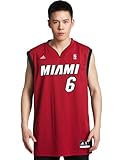 NBA Miami Heat LeBron James Red Replica Jersey, Large