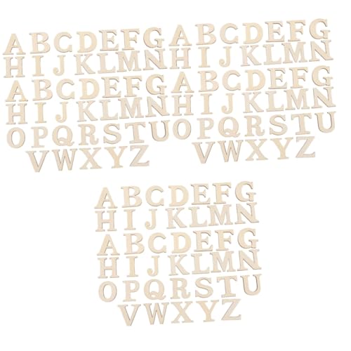 SHINEOFI 300pièces Plaques Bois Non Découpes De Lettres Bois Pour Artisanat Décorations De Graffiti Colorées Pour Chambre Et Événements