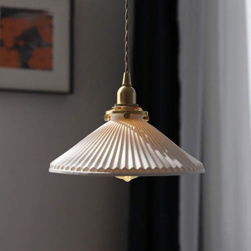 Suspension plissée pour ambiance de chambre et éclairage chaleureux de restaurant