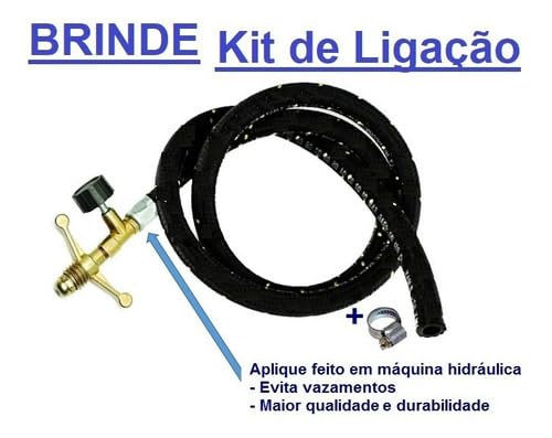 Fogão Inox Fogareiro A Gás Duas Bocas + Chapa Bife E Kit Gás