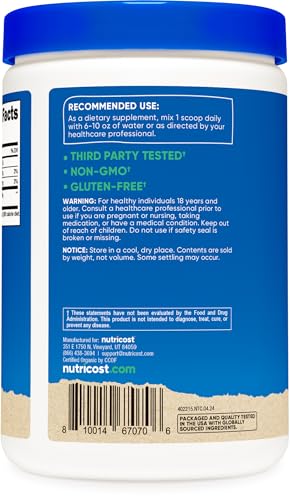 Nutricost Organic Goji Berry Powder (1lb) - USDA Certified Organic, Gluten Free, Non-GMO, Vegetarian