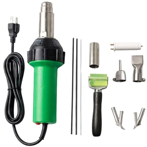 Image of LUOYIILEA 1600W Plastic Hot Air Welder Heating Gun Kit Variable Temp Control