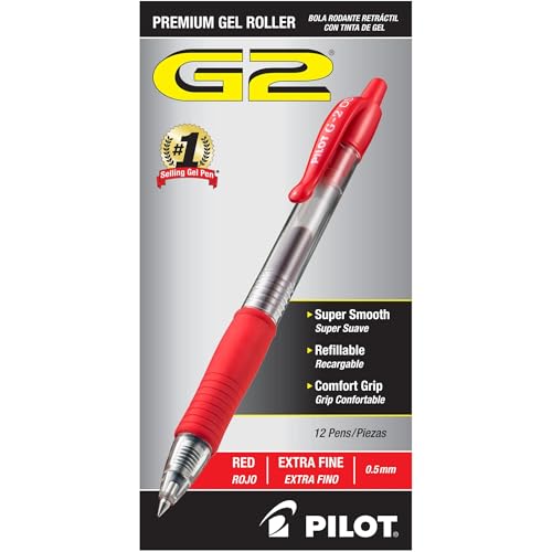 Image of PILOT G2 Premium Refillable and Retractable Rolling Ball Gel Pens, Extra Fi