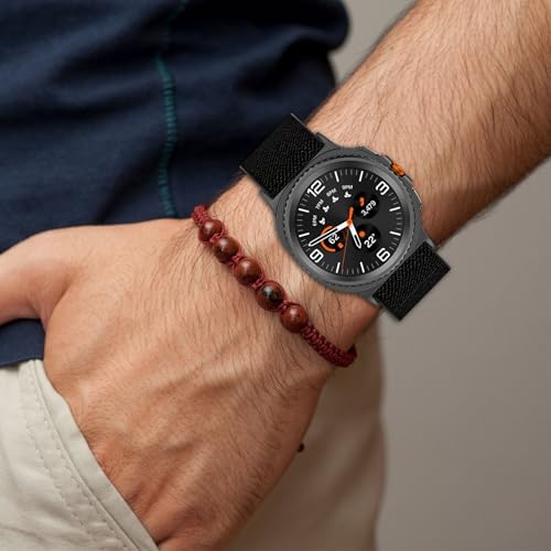 6 Pack Stretchy Braided Bands Compatible With Samsung Galaxy Watch 8 40mm 44mm/Galaxy Watch 8 Classic 46mm,Elastic Nylon Sports Strap,For Both Men And Women