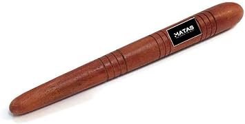 MATAS Reflexology Massage Foot Stick Thai Wooden Health Tool Small Wooden Stick Therapy Reflexology Traditional Tool Hand Head Foot Face Body Red Wood Pain Relief Travel Home 13 cm 1 Pcs