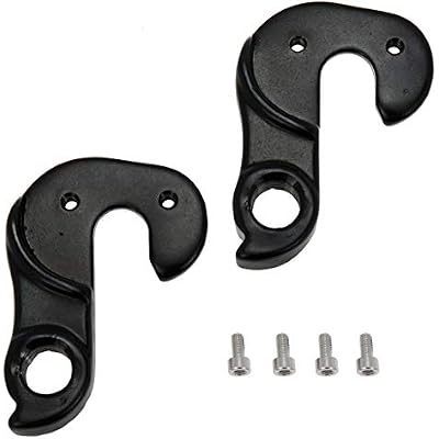2 Pcs Universal Bicycle Bike Derailleur Hanger Frame Gear Tail Hook, Black