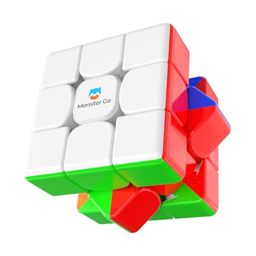 Monster Go Cubo magico originale magnetico 3x3, MG 352M Speed Cube classico con 48 magneti/asse viti/materiali sicuri/tutorial AI, Magic Cube Stickerless per bambini principianti Monster Go Cubo magico originale magnetico 3x3, MG 352M Speed Cube classico con 48 magneti/asse viti/materiali sicuri/tutorial AI, Magic Cube Stickerless per bambini principianti