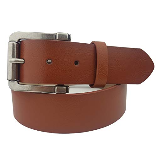 Vegan Plain Belt with Matte Silver Buckle
