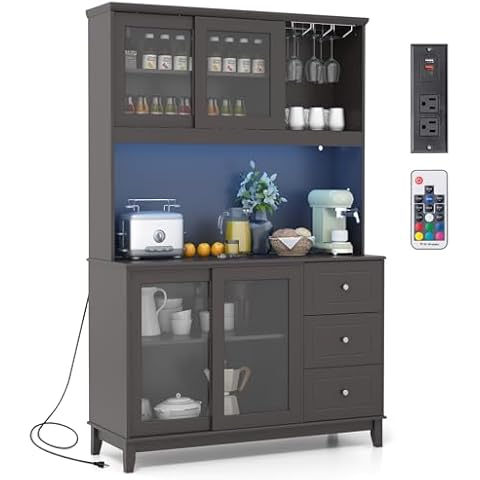 Giantex 73" Kitchen Pantry Cabinet Cover