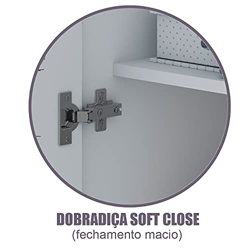 Guarda Roupa Infantil Sol 4 Portas Branco - Gelius