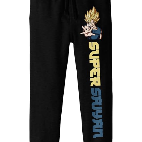 Dragon Ball Z Super Saiyan Goku Youth Black Joggers2