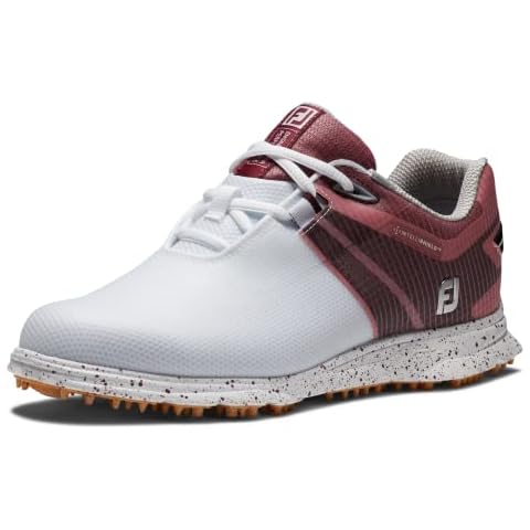 FootJoy Women's Pro|sl Sport Golf Shoe in White Black Burgundy Cover