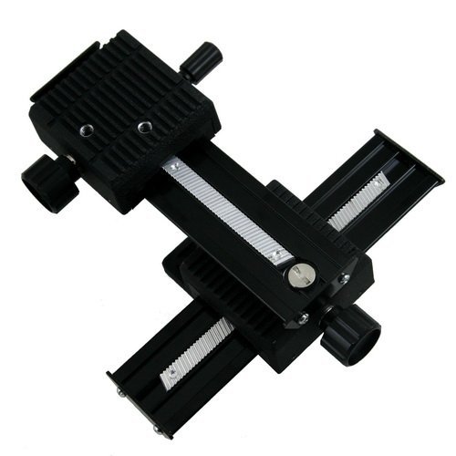 FOTGA 4-Way Mise au Point Macro Rail Glissière pour Canon, Nikon, Sony D-SLR Close-up Tournage