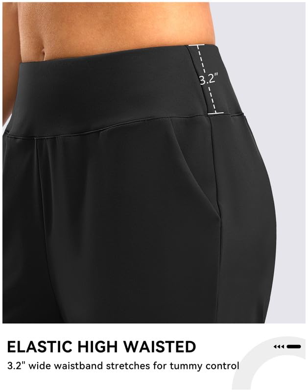 Bermuda Shorts for Women with Pockets Womens 7" High Waisted Long Shorts for Athletic Workout Casual - Image 4