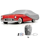 Car Covers Weatherproof Max Car Cover & Warranty Compatible with Ford 1983-1986 Thunderbird – Outdoor Cover Theft Cable Lock Car Accessories Better Than Waterproof