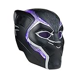 GLI OCCHI DELLA PANTERA: premendo un pulsante, puoi azionare le caratteristiche lenti che si alzano e si abbassano del casco premium per roleplay di Black Panther Marvel Legends
