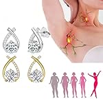 Lucpee Lymphatic Earrings, Slimaoo Halolux Lymphvity Germanium Lymph Flow Drainage Detox Magnetogen Earring Acupuncture Therapy Slimming Sparkly Zircon Jewelry Gift - Image 2