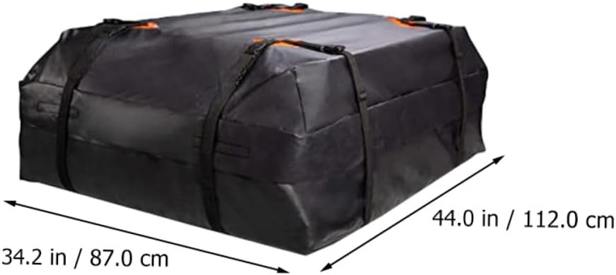 Holibanna Car Roof Bag Oxford Rooftop Cargo Carrier with Non-Slip Mat High Capacity Vehicle Storage Pouch Easy to Fold and Fix for Safe Travel