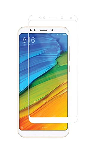 Image of Dashmesh Shopping� 3D Tempered Glass ShatterProof (Full Body Glue) (Edge to Edge) Screen Protector for Xiaomi Redmi 5A (White)