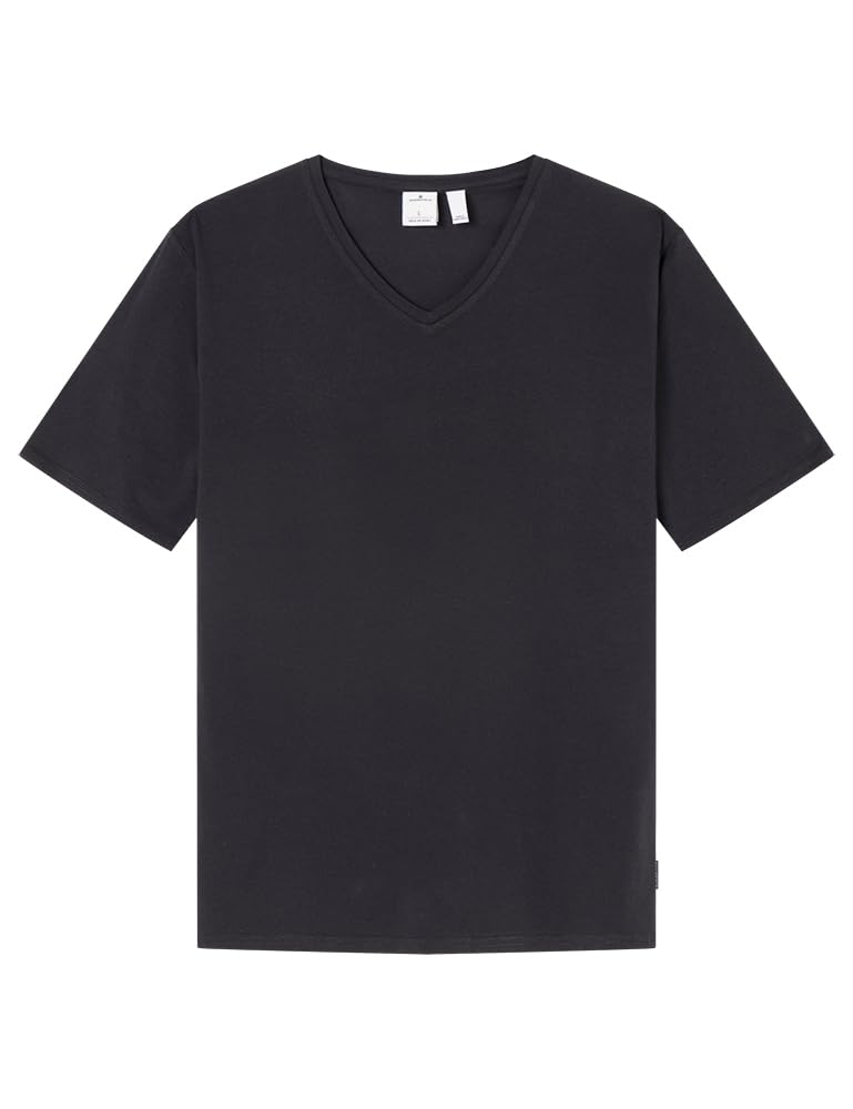 Springfield Camiseta Licra Cuello V, Negro, XL
