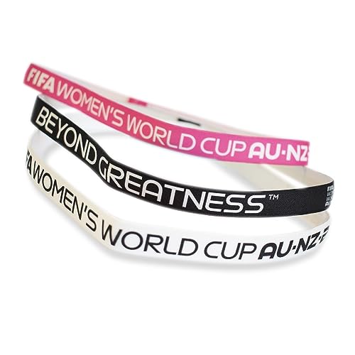 FIFA Womens World Cup Headbands 3 Pack for Women Girls, Suitable for Sports, Footbal, Yoga, Pilates, Running, Cycling