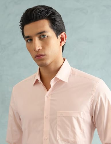 Image of Arrow Slim Fit Mens Formal Shirt - 100% Cotton, Breathable & Comfortable, Full Sleeves Shirts for Men