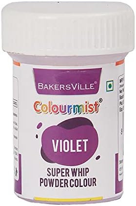 Colourmist Super Whip Edible Powder Colour, (Violet), 5g | Powder Colour For Cream/Icing/Fondant/Frosting/Dessert/Baking |