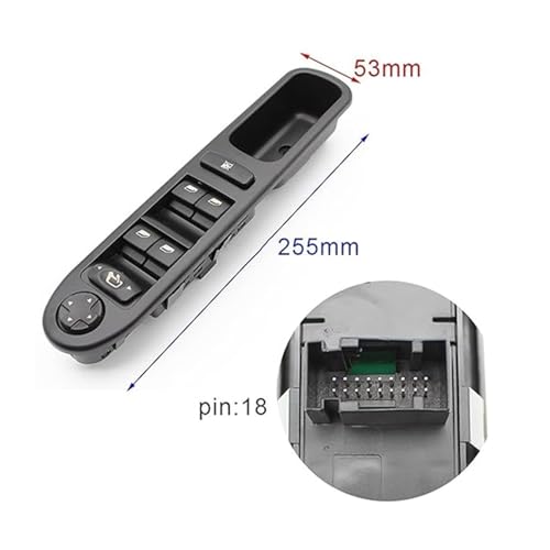 Interruptor de elevalunas para Peugeot 207 y 2008-2014 con control de ventanas eléctricas 6554.QG 2