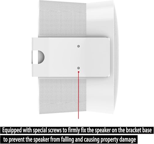Image of Viewlite Upgraded White Wall Mount for Era 300 Speaker (White, 1PCS) - Space-Saving Heavy-Duty Design with Special Screw for Easy Installation, Ideal for Home & Office Audio Setup