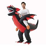 ZYJ-AWASA Inflatable Dragon Costume Riding Dinosaur Costume for Halloween Christmas Party Carnival (Dinosaur)