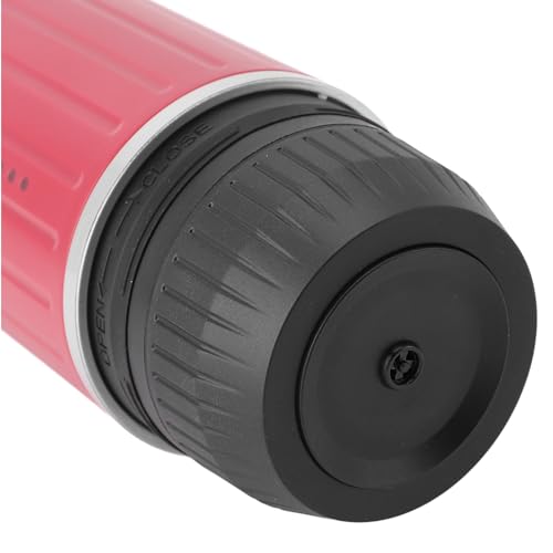 Tragbare Kaffeemaschine, Eingebautes Drahtloses Heizsystem, USB -Ladeanschluss, ABS+304 Edelstahl, Einfach zu Bedienen, Geeignet für Reisen, Camping, Wandern, Rucksacktänen (Rot)