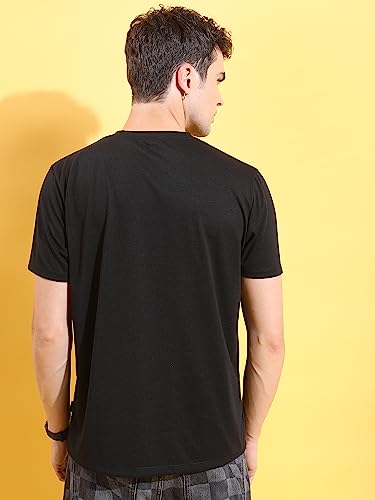Image of Ketch Men's Polyester Relaxed Fit Printed Half Sleeve T-Shirt